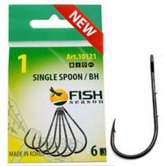 Крючок Fish Season Single spoon baitholder №4 BN 7шт 10121-04F