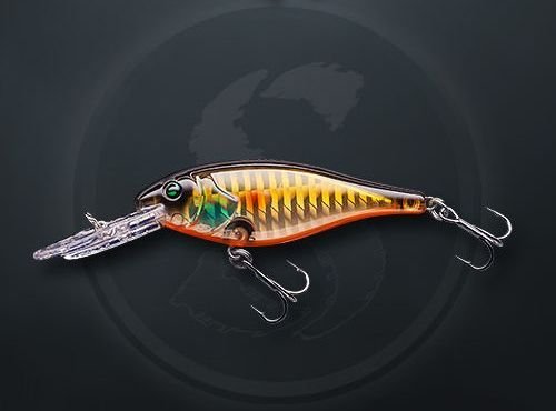 Воблер Sprut Buri Shad 3D 70F 11г/SGBK-3D
