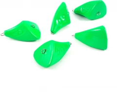 Груз Пуля-эксцентрик окрашенный разборный Яман (5 шт.) - 60 гр., зелёный/75/