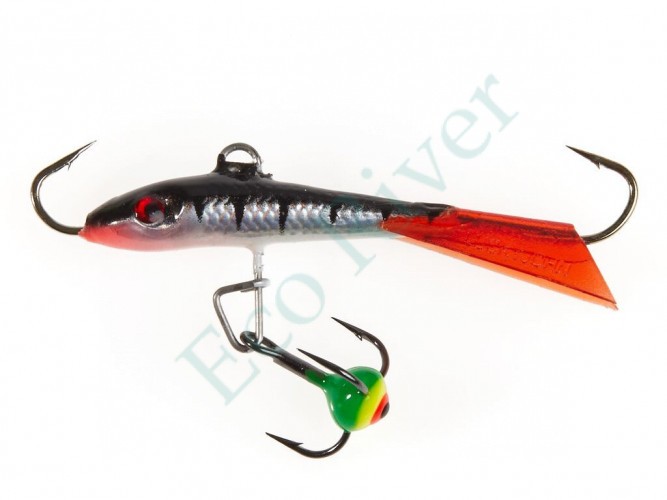 Балансир Lucky John Fin 40мм+тройник 71313-12HRT