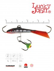 Балансир Lucky John Fin 40мм+тройник 71313-12HRT