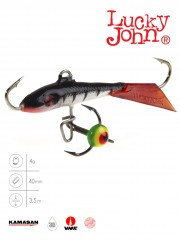 Балансир Lucky John Fin 40мм+тройник 71313-12HRT