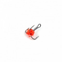 Крючок-тройник Яман с икринкой, размер 16 (INT), цв. ФК (5 шт.)