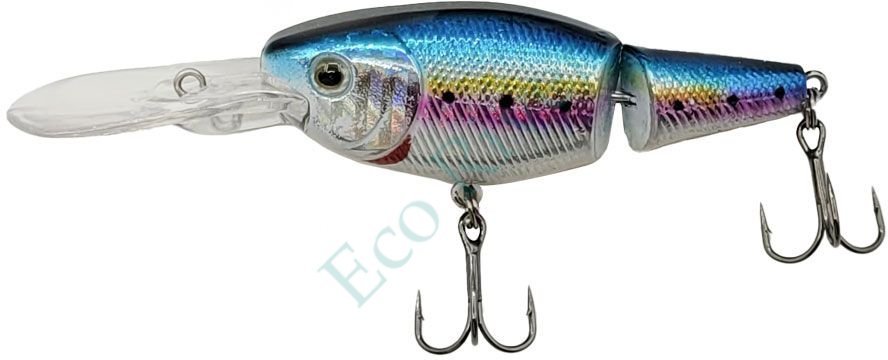 Воблер Namazu Jointed Zun Shad, L-70 мм, 12,3г, крэнк, составной, тонущий (0,5-2,5м), цвет №14/200