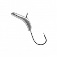 Мормышка вольфрам LumiCom Комар Ф4 серебро