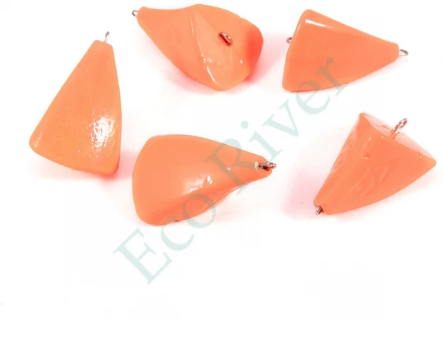 Груз Пуля-эксцентрик окрашенный разборный Яман (5 шт.) - 60 гр., оранжевый/75/