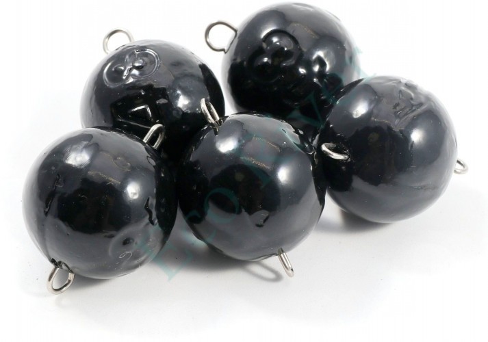 Груз Чебурашка окрашенный разборный Яман (5 шт.) - 48 гр., чёрный/125/