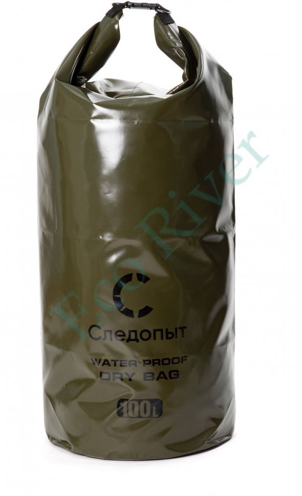 Гермомешок Следопыт - Dry Bag без лямок, 100 л, цв. хаки/20/