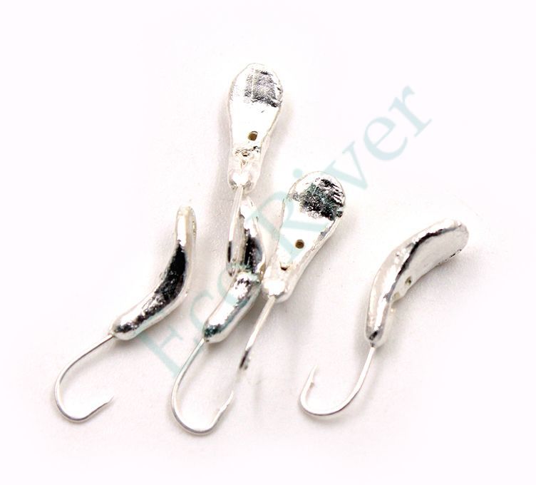 Мормышка Яман Комар с отв., цв.SILVER PLATED, р.6, вес 1,9 г (уп. 5 шт.)