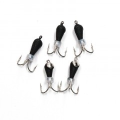 Мормышка вольф. безнасадочная Яман Черт с петлей с коронкой из никеля (короткий), d-4 мм, вес 1,1