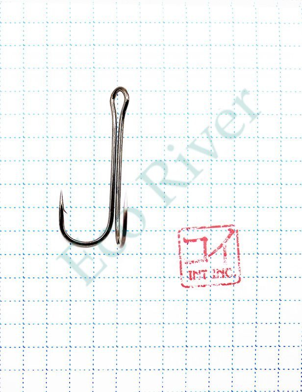 Крючок KOI DOUBLE HOOK, размер 2 (INT), цвет BN, двойник (10 шт.)/19/