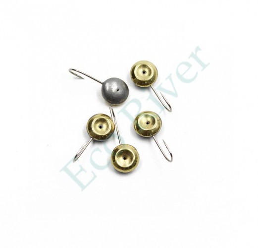 Мормышка паяная Яман Сфера с лыской, вес 0,56 г, латунь (уп. 5 шт.)