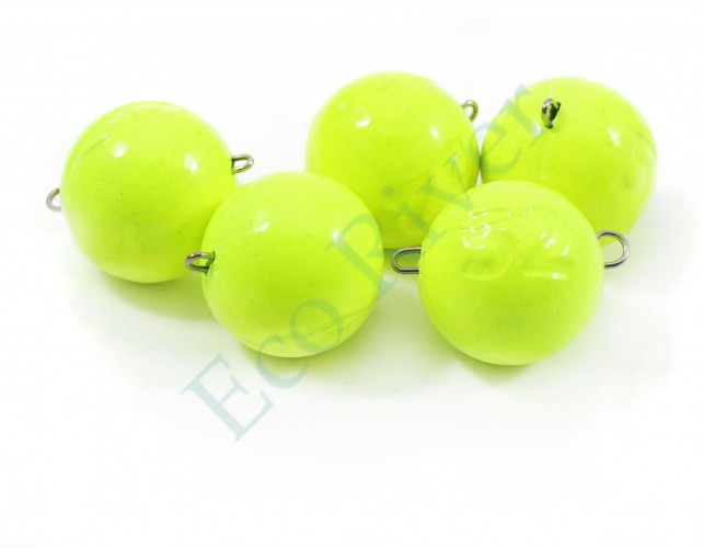 Груз Чебурашка окрашенный разборный Яман (5 шт.) - 52 гр., жёлтый/100/