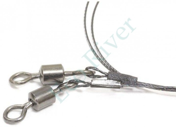 Поводок Sprut Titanium 1*7 20см 8кг 2шт