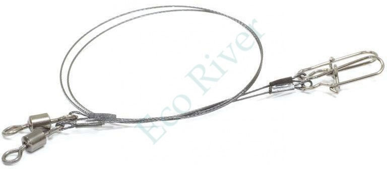 Поводок Sprut Titanium 1*7 20см 8кг 2шт