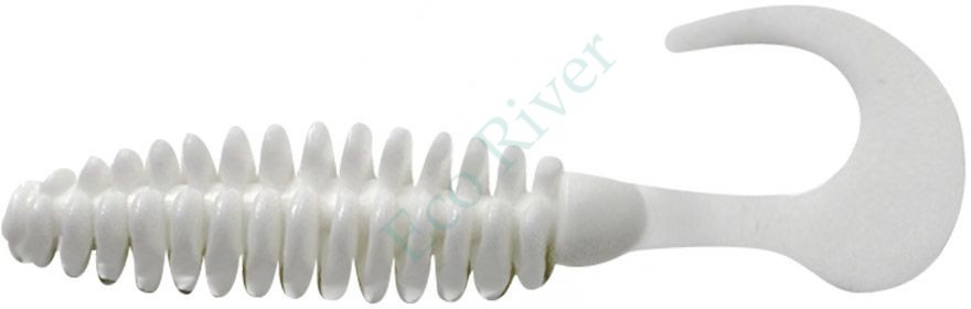 Твистер Yaman PRO Battery Tail, р.5 inch, цвет #01 - White (уп. 3 шт.)