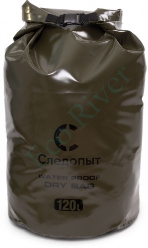 Гермомешок Следопыт - Dry Bag без лямок, 120 л, цв. хаки/20/