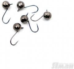 Мормышка вольфЯМАНШар фигурный с ушком, р.5, вес 1,10 цв.черн.никель(уп.5 шт.)