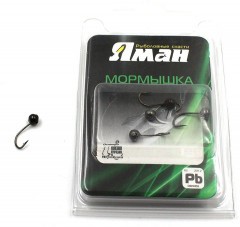 Мормышка Яман шар с отв.,цв.BN, d 4, вес 0,4 г (уп. 5 шт.)