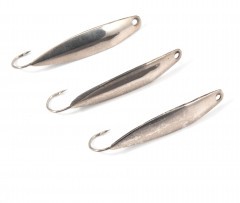 Блесна вертикальная Яман Обратка, размер 37 мм, вес 3,7 г, цвет никель (уп.3 шт.)/150/
