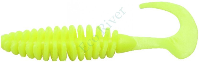 Твистер Yaman PRO Battery Tail, р.5 inch, цвет #02 - Chartreuse (уп. 3 шт.)