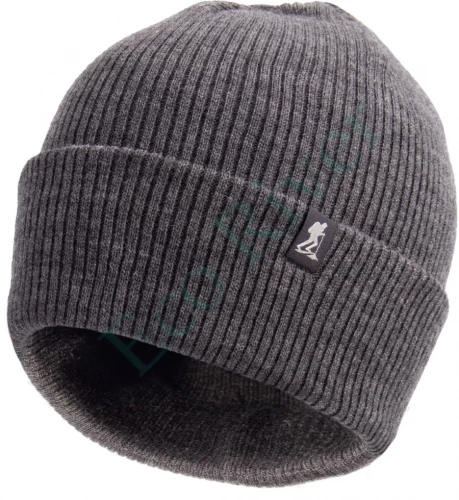 Шапка Следопыт-IRBIS с двойным отворотом, акрил, цв. темно-серый/120/