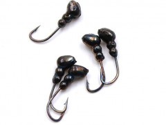 Мормышка Яман муравей с отв.,цв.BN, d 3, вес 0,3 г (уп. 5 шт.)