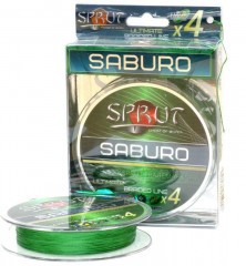 Леска плетёная Sprut Saburo Soft Ultimate X4 dark green 0.16 140м