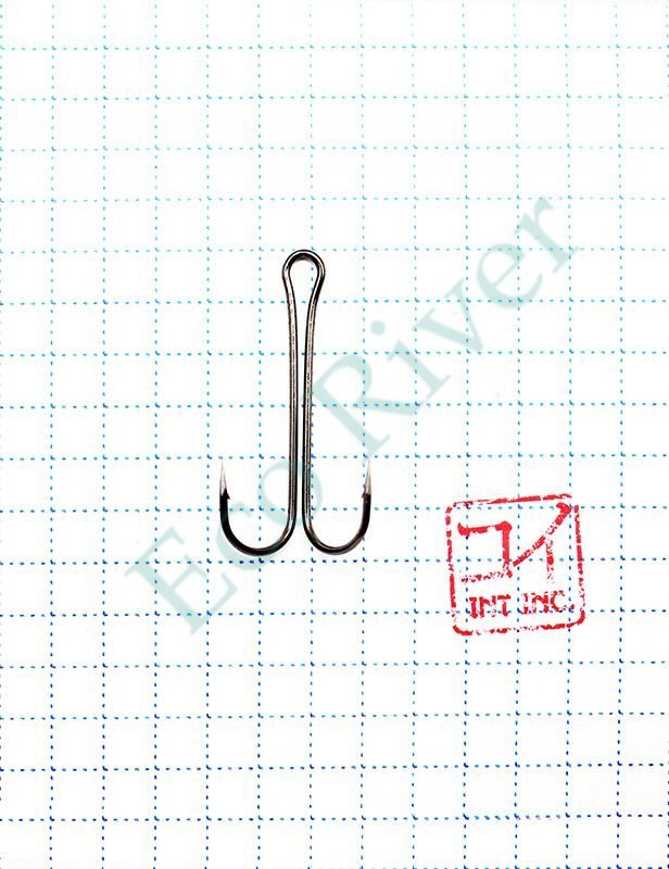 Крючок KOI DOUBLE HOOK, размер 6 (INT), цвет BN, двойник (10 шт.)/19/