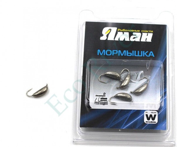 Мормышка вольфрамовая Яман Банан с ушк, р.1,50,вес 0,20,цв.никель(уп.5 шт.)