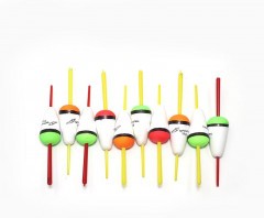 Поплавок Яман Конус, пенопласт, 1,1 г, цвет в ассорт. (уп. 10 шт.)/1100/