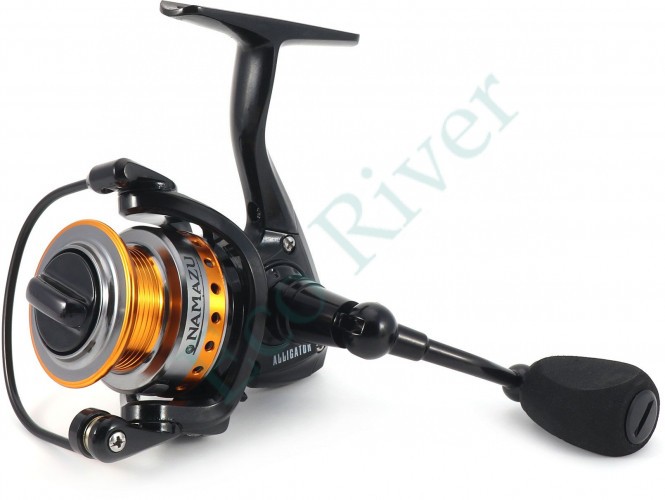 Катушка безынерционная Namazu PRO Alligator NEW AL1000, 5+1 подш., метал. шпуля + запасная графит. ш