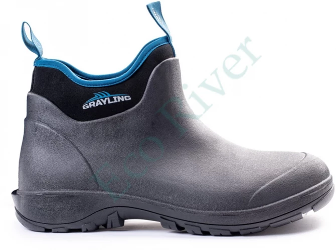 Рыбацкие неопреновые низкие сапоги GRAYLING Reef(Риф) черн/син