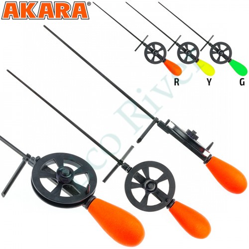 Удочка зим. Akara HFBL-R Ledeer N с кат.