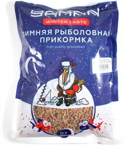 Прикормка Yaman Winter Taste Гранулы 3мм, Плотва зимняя (тутти-фрутти), цв. оранжевый, 700 г/20/