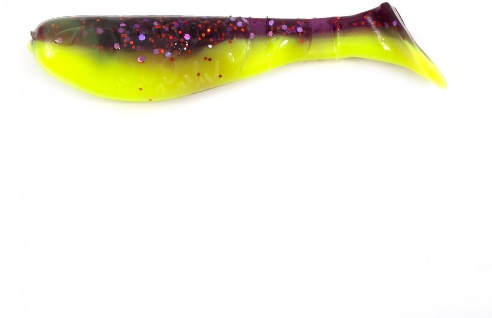 Виброхвост Yaman PRO Boost Up, р.3 inch, цвет #26 - Violet Chartreuse (уп. 5 шт.)