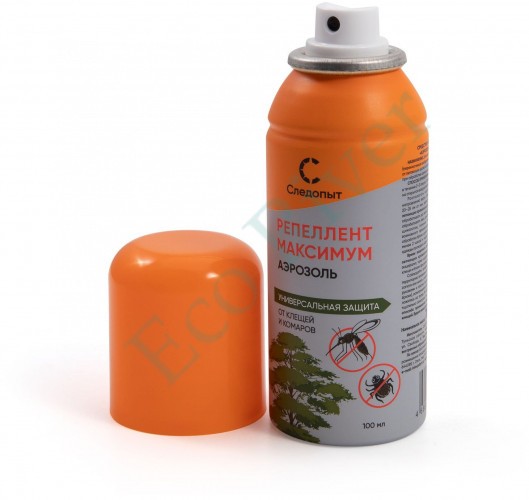 Репеллент Следопыт Максимум от клещей и комаров, аэроз., 100 мл/24/