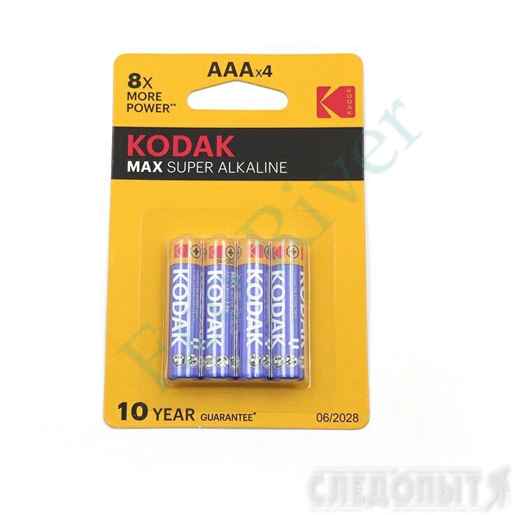 Батарейка Kodak MAX LR03 (AAA) Alkaline/4/40/200/
