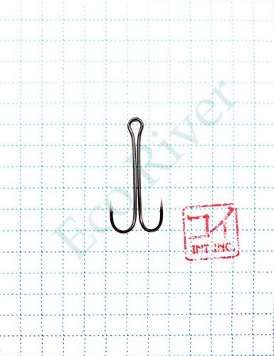 Крючок KOI DOUBLE HOOK, размер 8 (INT), цвет BN, двойник (10 шт.)/19/