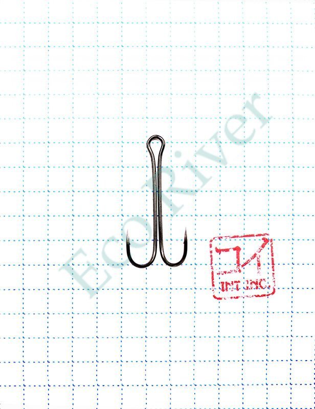 Крючок KOI DOUBLE HOOK, размер 8 (INT), цвет BN, двойник (10 шт.)/19/
