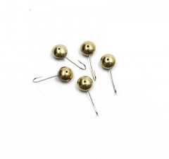 Мормышка паяная Яман Сфера, вес 0,55 г, латунь (уп. 5 шт.)