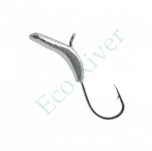 Мормышка вольфрам LumiCom Комар Ф5 серебро