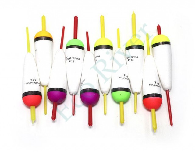 Поплавок Яман Конус, пенопласт, 2,1 г, цвет в ассорт. (уп. 10 шт.)/1000/