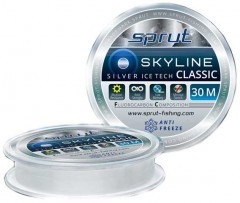 Леска Sprut Skyline Fluorocarbon Composition Classic silver 0.305 30м