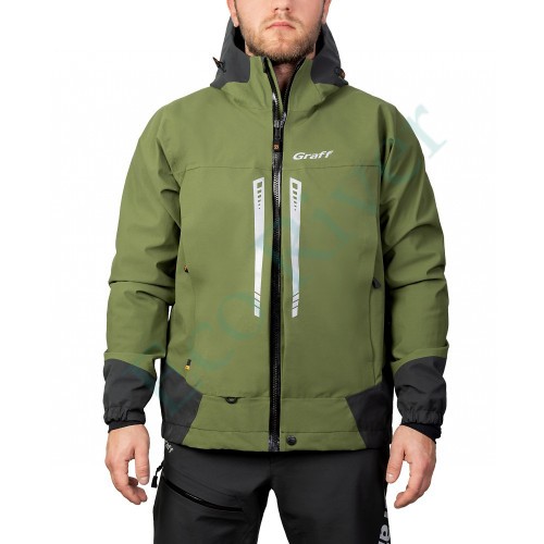 Костюм рыболовный Graff демисезонный размер 4XL/176-182 (Bratex 20000, оливковый)
