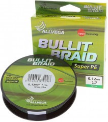 Леска плетёная Allvega Bullit Braid dark green 0.12 92м
