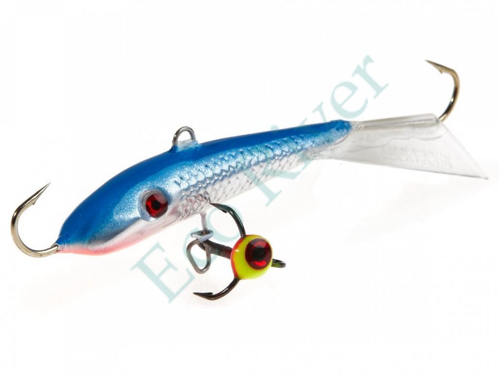Балансир Lucky John Fin 70мм+тройник 71513-15H