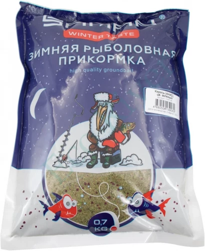 Прикормка Yaman Winter Taste Карась зимняя (анис), цв. зелёный, 700 г/20/