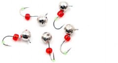 Мормышка вольфрамовая Яман  Шар фигурный с ушком, р.5, вес 1,10 цв.никель(уп.5 шт.)