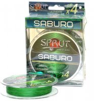 Леска плетёная Sprut Saburo Soft Ultimate X4 dark green 0.18 95м